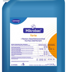 Засіб для дезінфекції Mikrobac Forte (Bode Chemie),  каністра 5 л Засіб для дезінфекції Mikrobac Forte (Bode Chemie),  каністра 5 л
